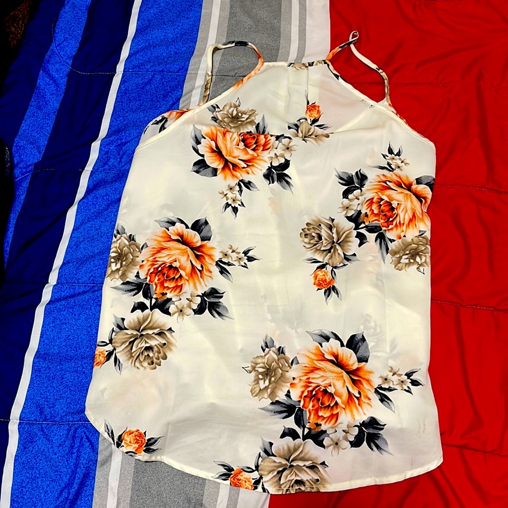 SHEIN flower blouse xl